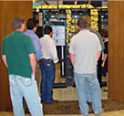 Attendees tour CPI product showroom