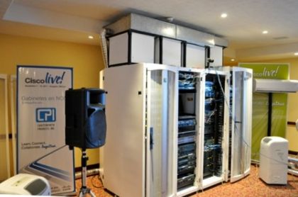 CPI TeraFrame Cabinets powering Cisco's Network Operations Center (NOC)