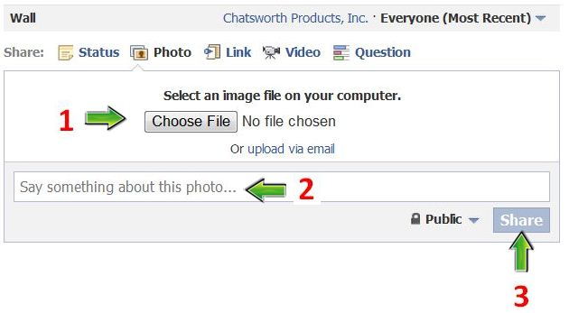 Steps to Upload Photo to Facebook